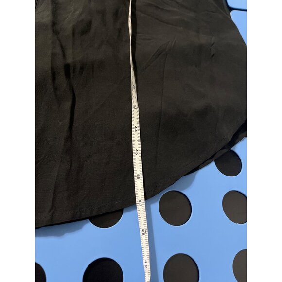 MITTOSHOP Button Down Collared Midi Shirt Dress with Pockets in Black Medium - Picture 12 of 12